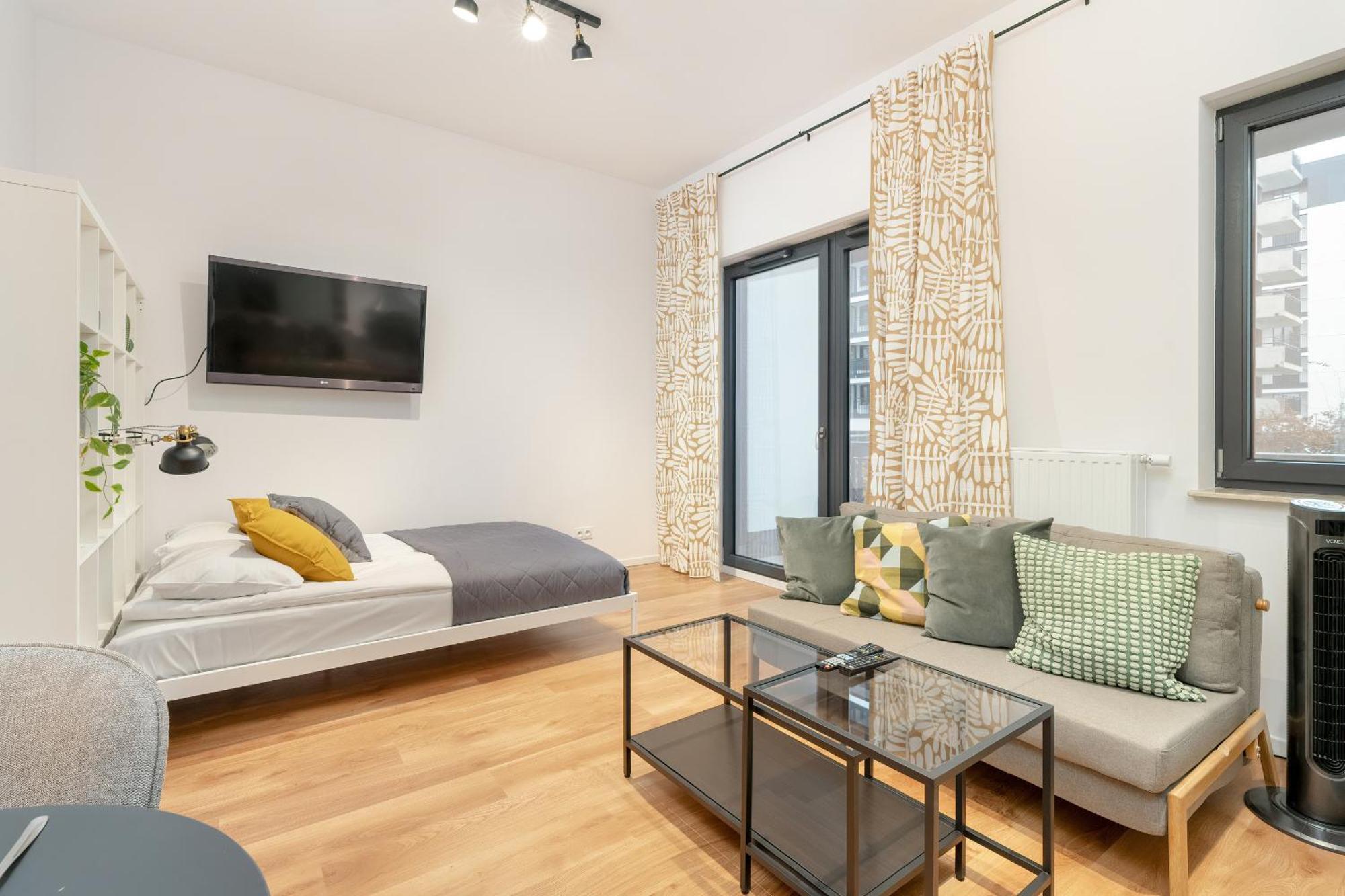 Cozy Studio With Balcony And Free Garage By Noclegi Renters 포즈난 외부 사진